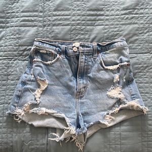 A&F high rise mom shorts